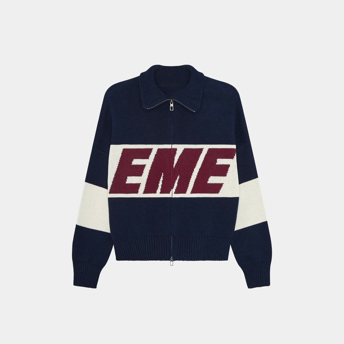 Zipper Navy Knit - Emestudios
