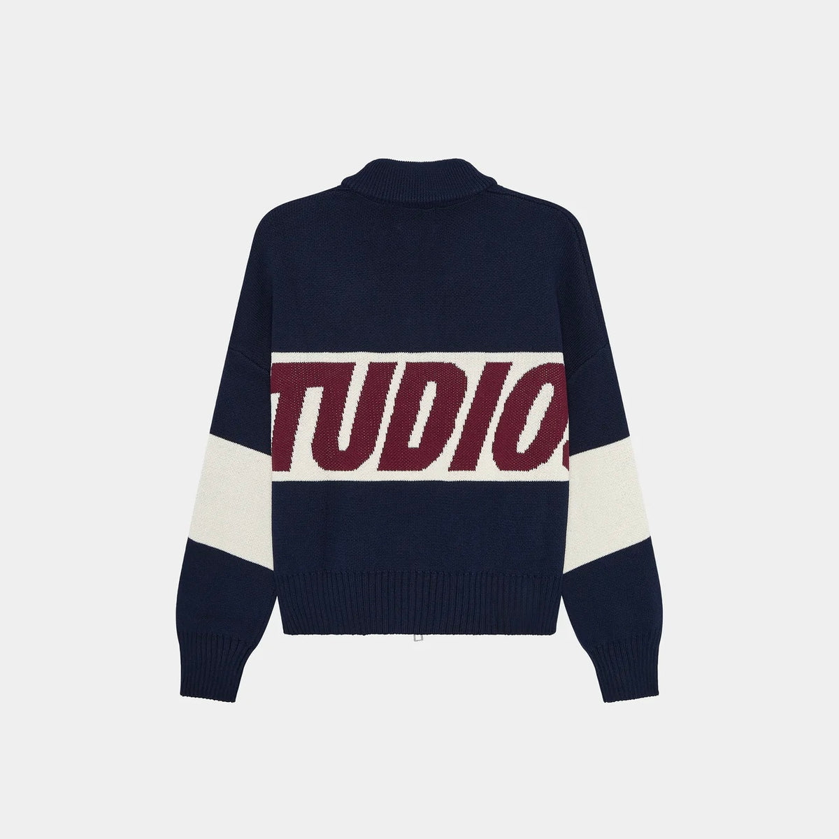 Zipper Navy Knit - Emestudios
