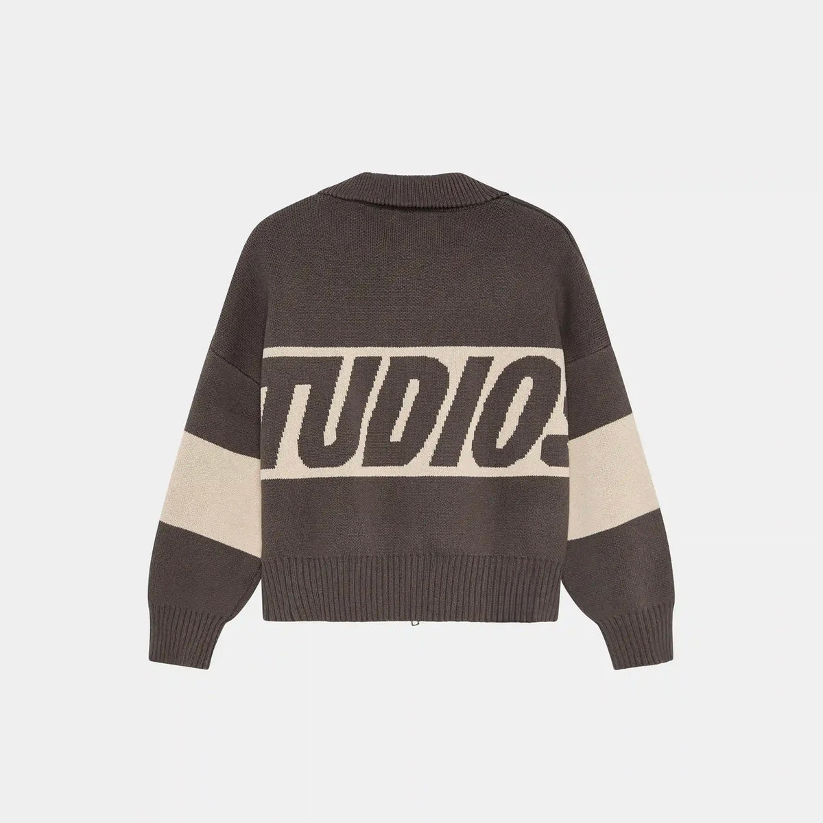Zipper Brown Knit - Emestudios